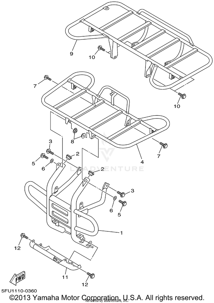 Guard BIG BEAR 400 4WD_REAL TREE XTRA - YFM400FHP - 2002 Schematic