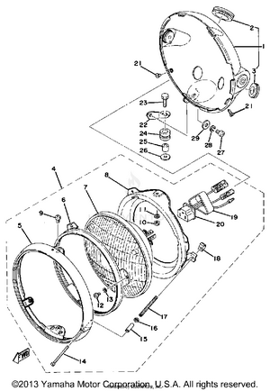 Head Lamp Schematic