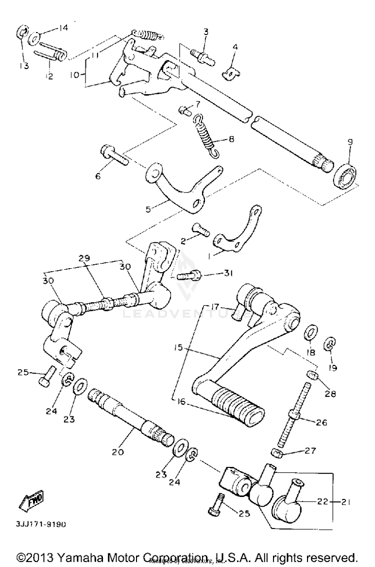 Shift Shaft Schematic