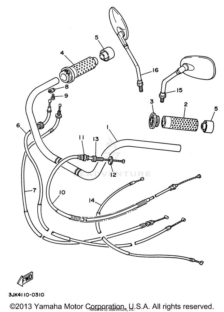 Steering Handle Cable Schematic