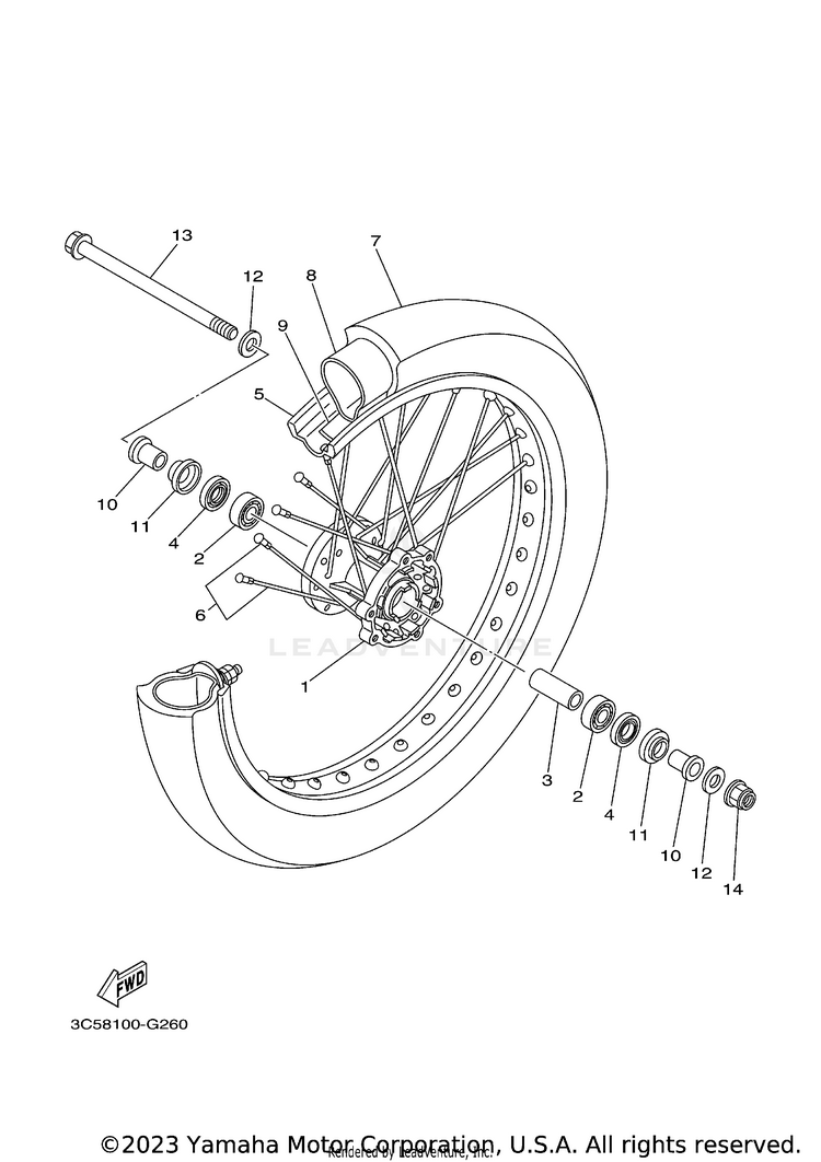 Front Wheel Schematic