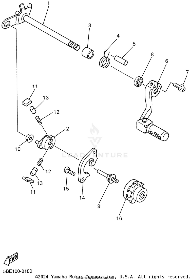 Shift Shaft Schematic