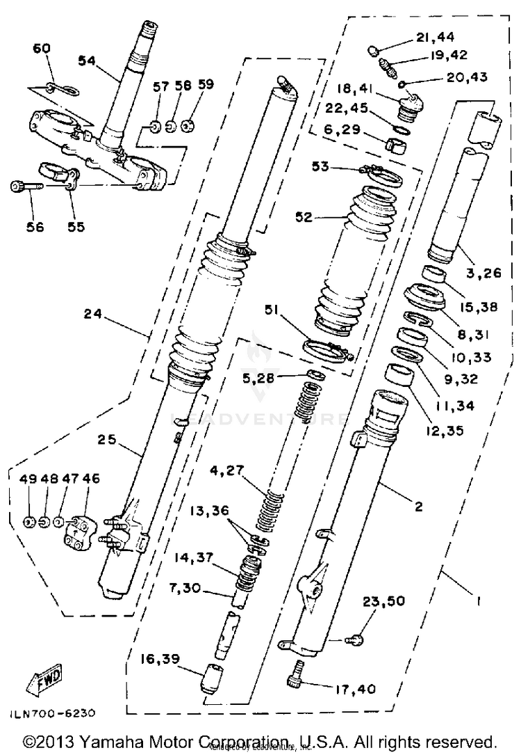 Front Fork Schematic