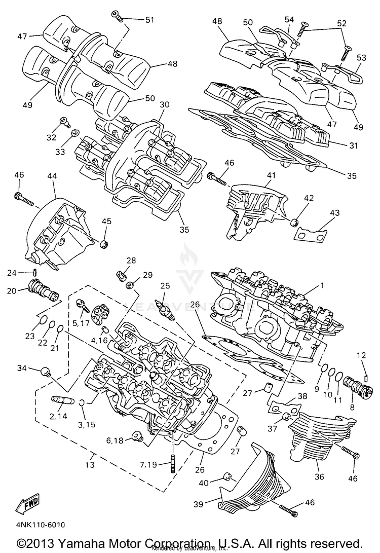 Cylinder Head Schematic