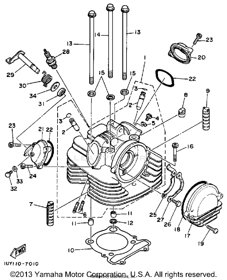 Cylinder Head Schematic