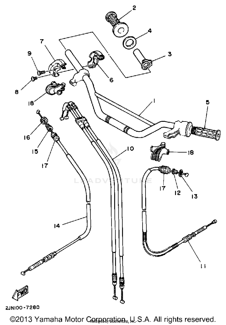 Handlebar Cable Schematic