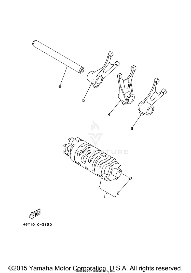 Shift Cam Fork Schematic