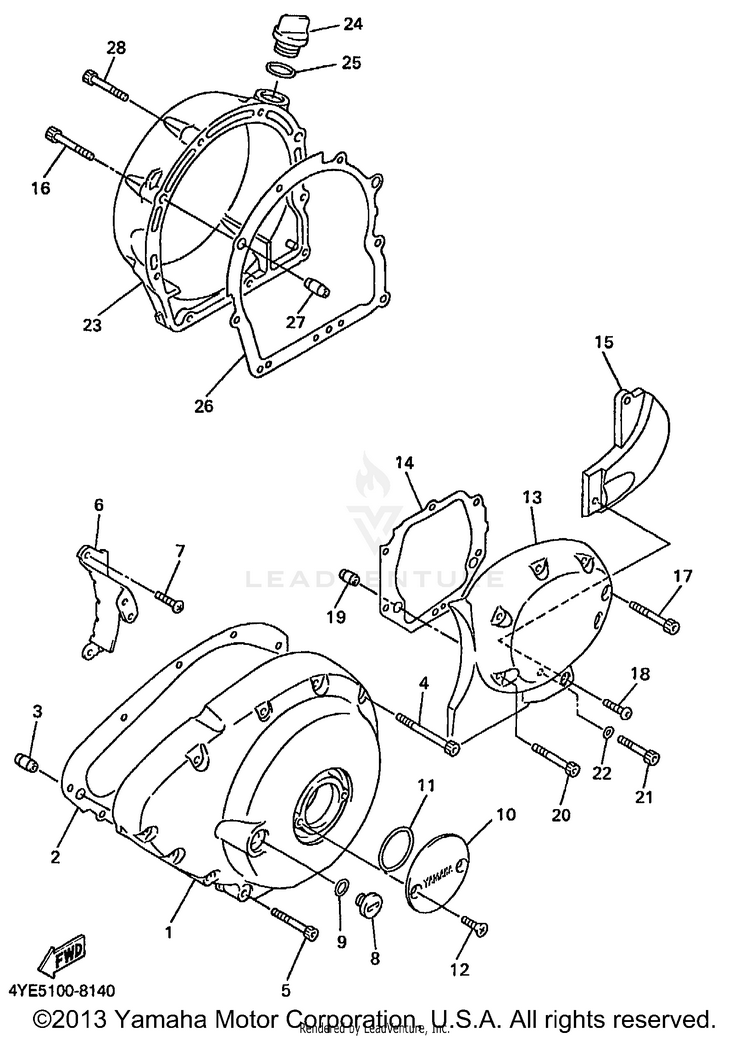 Crankcase Cover 1 Schematic