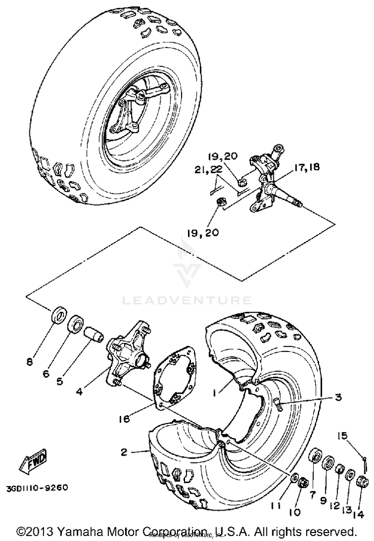 Front Wheel Schematic
