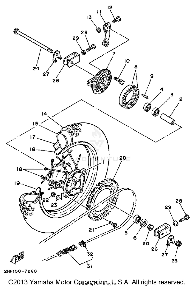 Rear Wheel Schematic