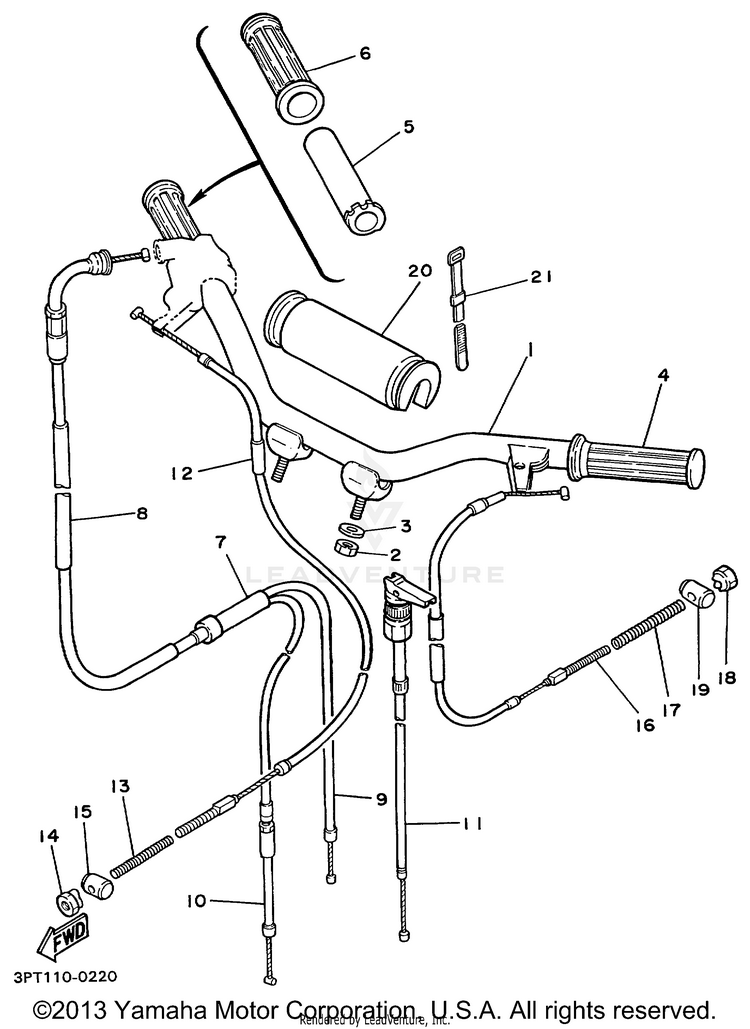 Steering Handle Cable Schematic