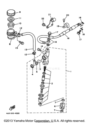 Rear Master Cylinder Schematic