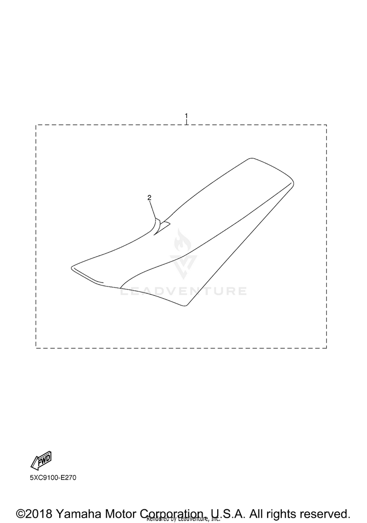Seat YZ450F - YZ450FV - 2006 Schematic