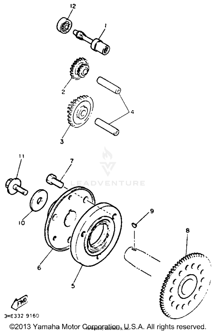 Starter Clutch Schematic