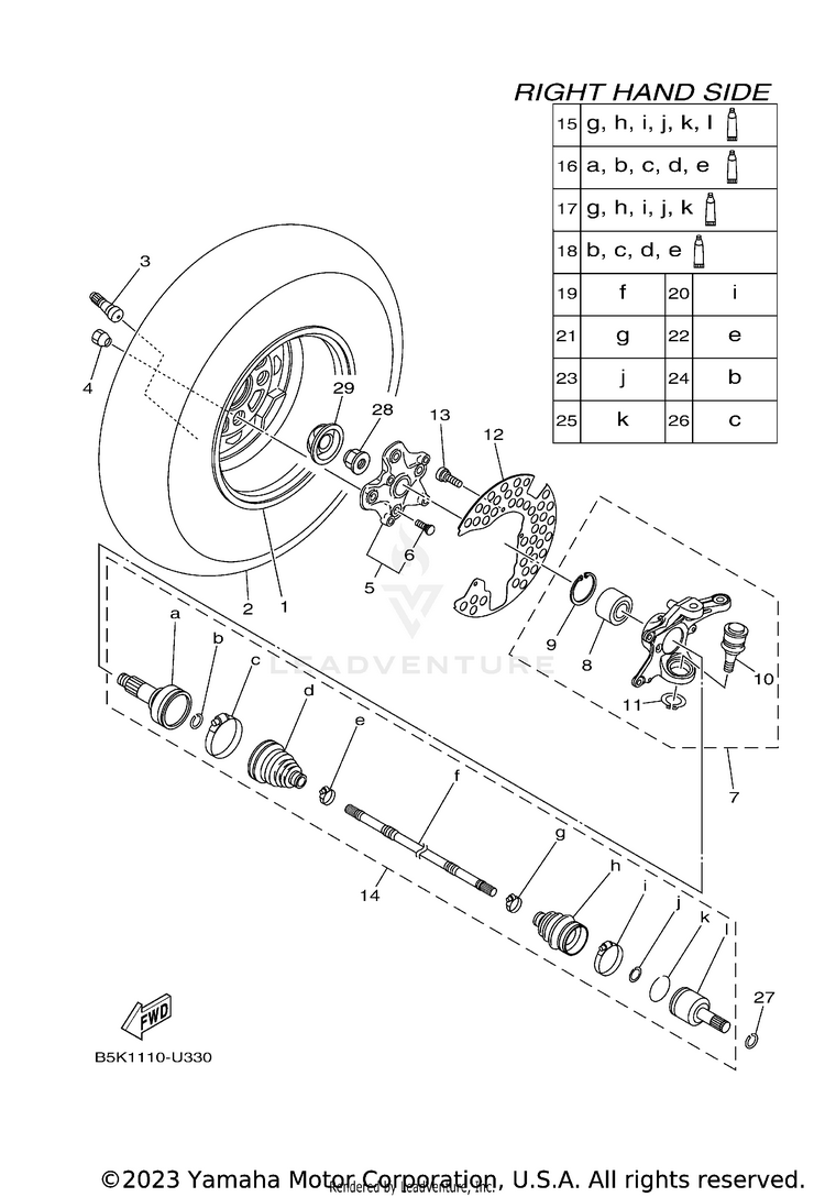 Front Wheel 2 Schematic
