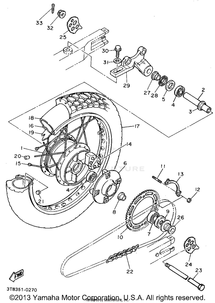 Rear Wheel Schematic