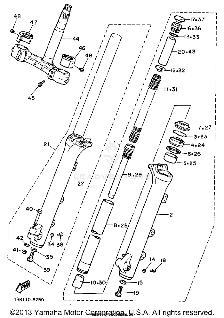 Front Fork Schematic