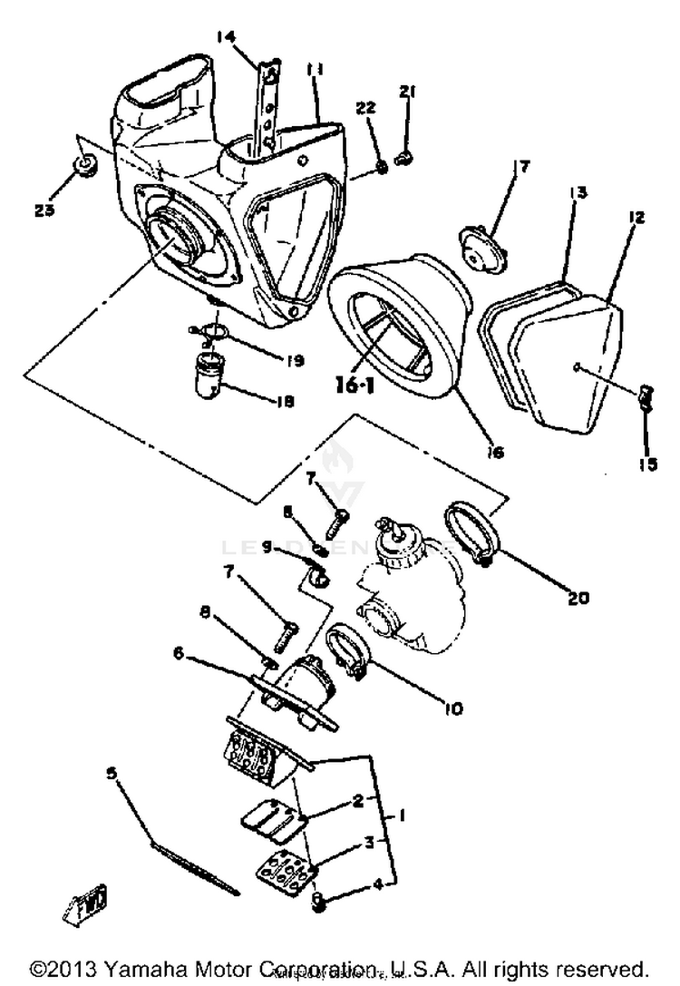 Air Cleaner Yz125g Schematic