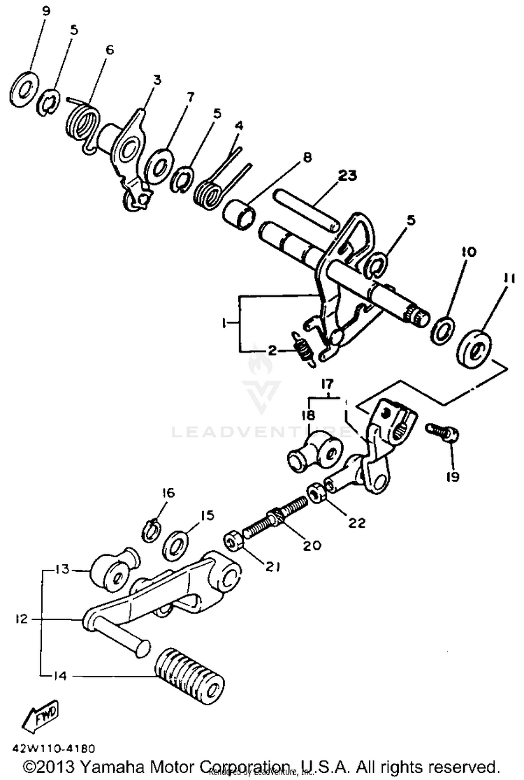 Shift Shaft Schematic