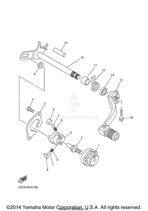 Shift Shaft Schematic