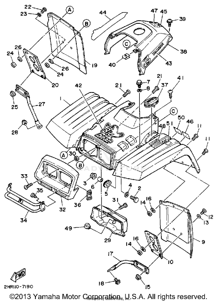 Front Fender Schematic