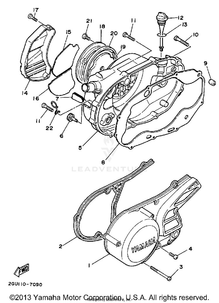 Crankcase Cover Schematic