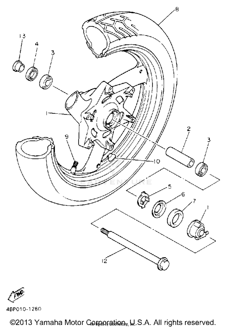 Front Wheel Schematic