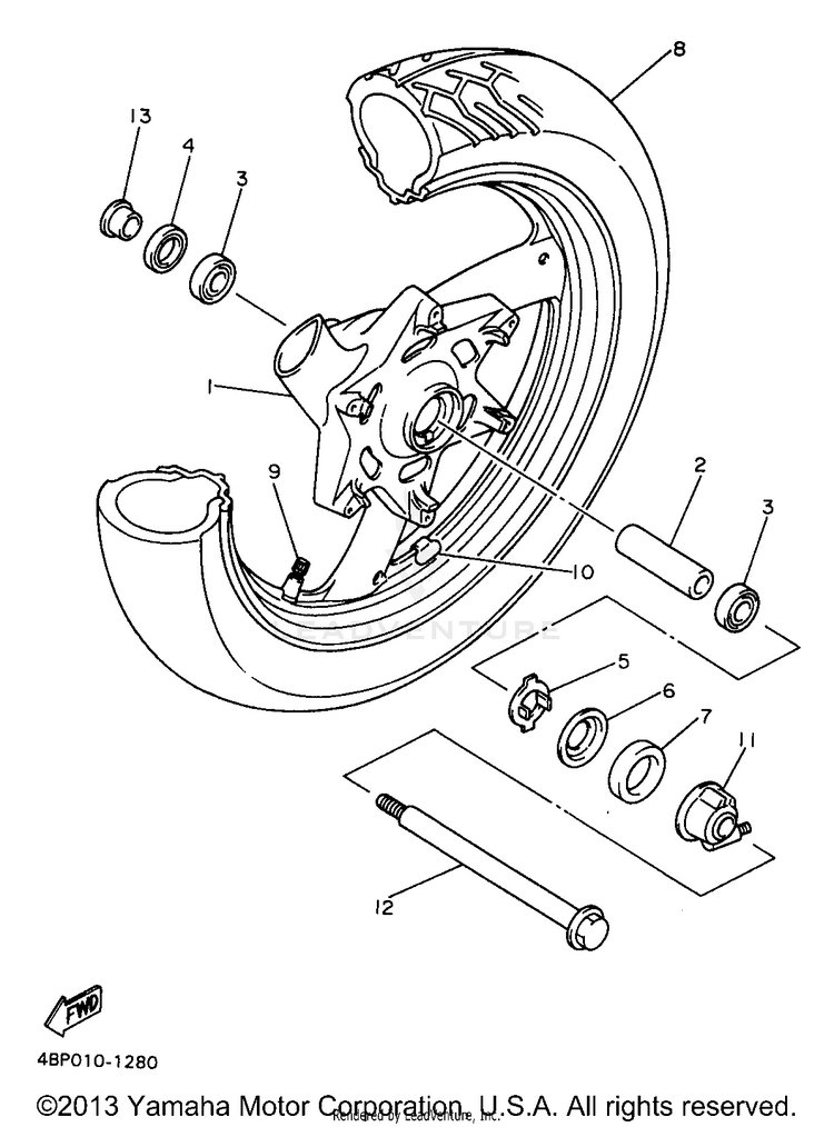 Front Wheel Schematic