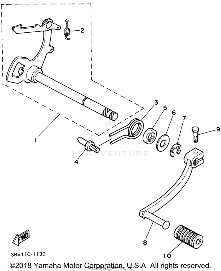 Shift Shaft Schematic