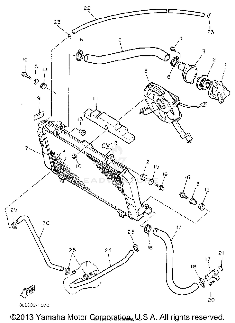 Radiator Hose Schematic