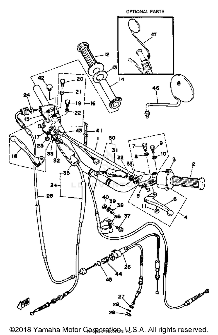 Handlebar Cable Schematic