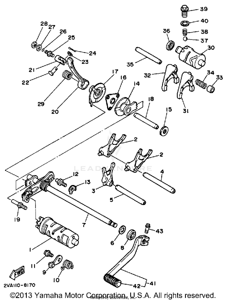 Shift Cam-Fork Schematic