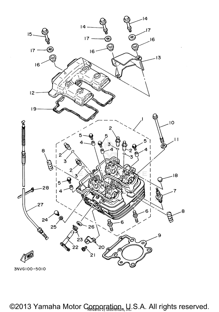 Cylinder Head Schematic