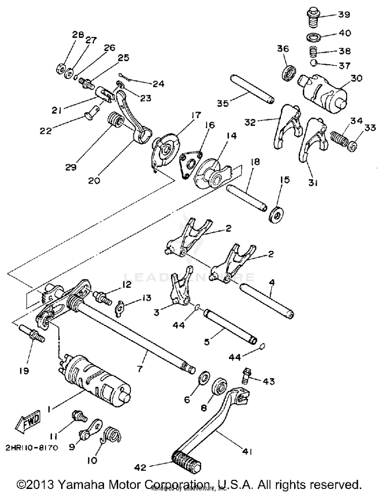 Shift Cam-Fork Schematic