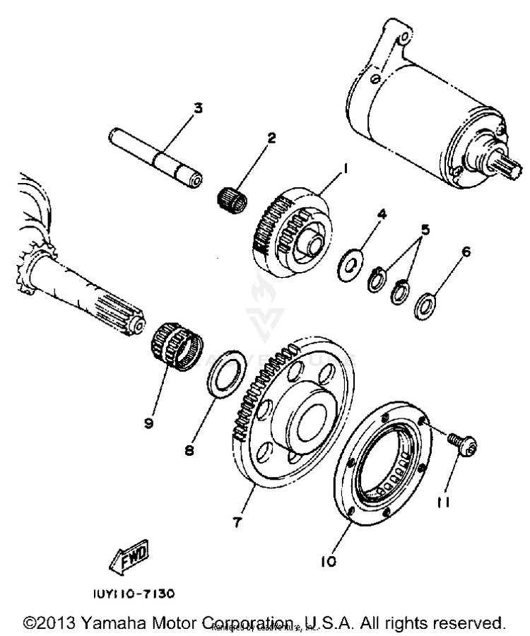 Starter Clutch Schematic