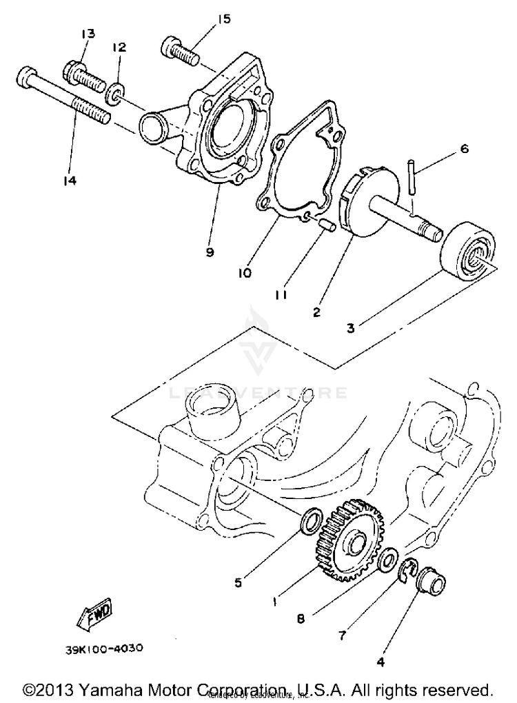 Crankshaft Piston (Alt - Parts) Schematic
