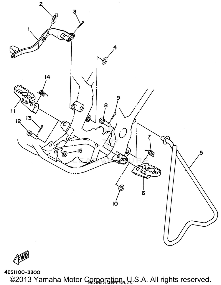 Stand - Footrest Schematic