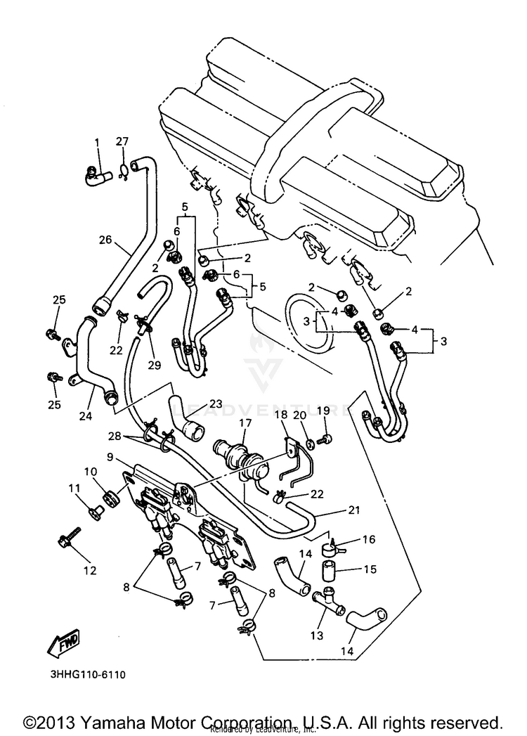 Emission Control Device California Only Schematic
