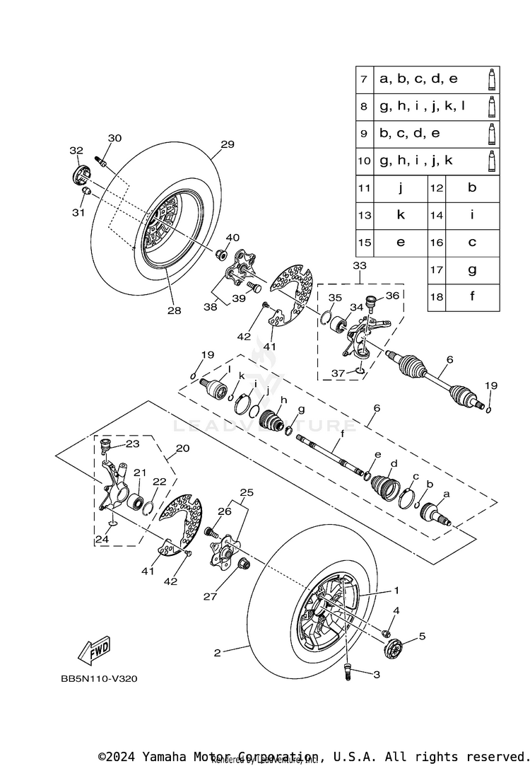 Front Wheel Schematic