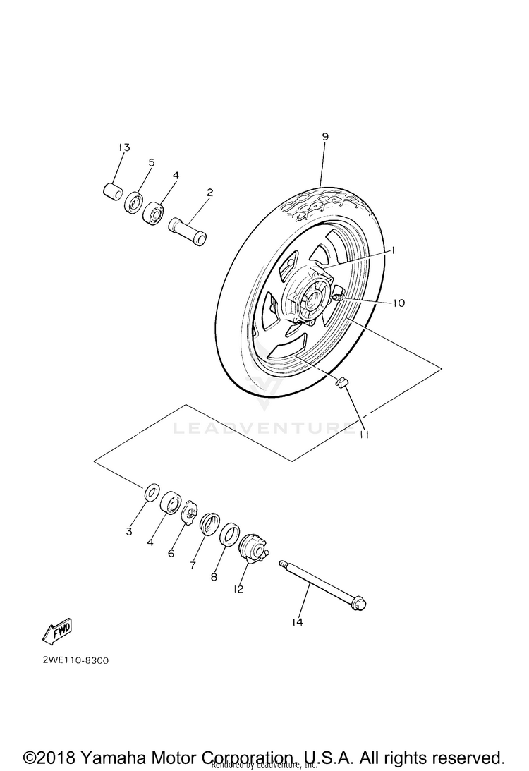 Front Wheel Schematic