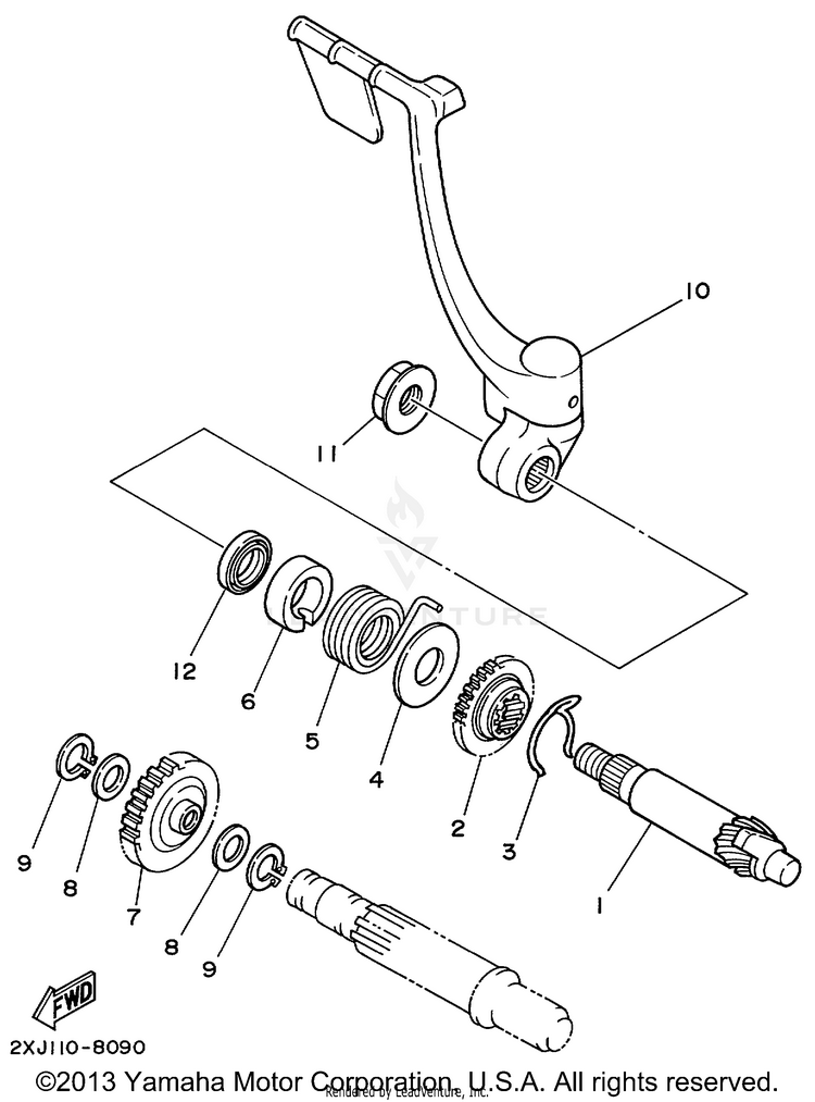 Starter Clutch Schematic