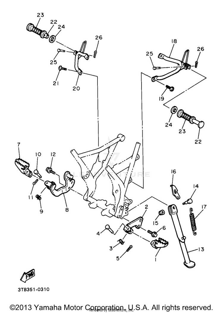 Stand Footrest Schematic