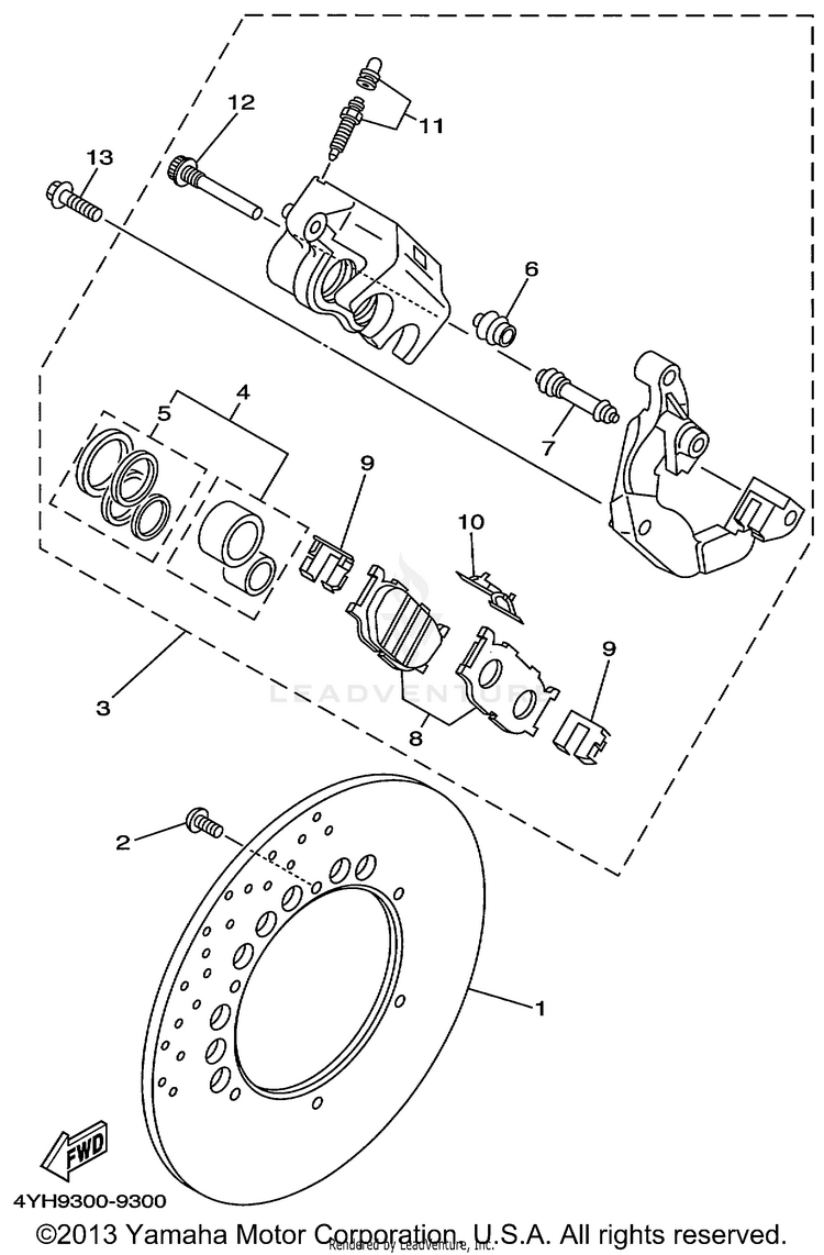 Front Brake Schematic