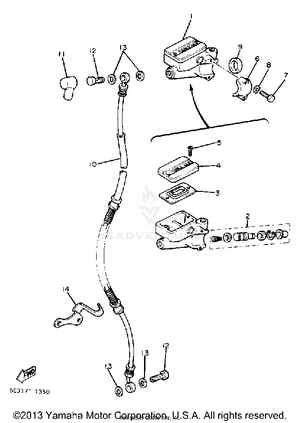 Front Master Cylinder Schematic
