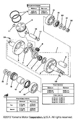 Crank - Piston Gt80e - Gt80e-009161 - Gt80f Schematic