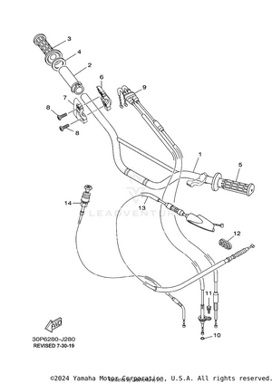 Steering Handle Cable Schematic