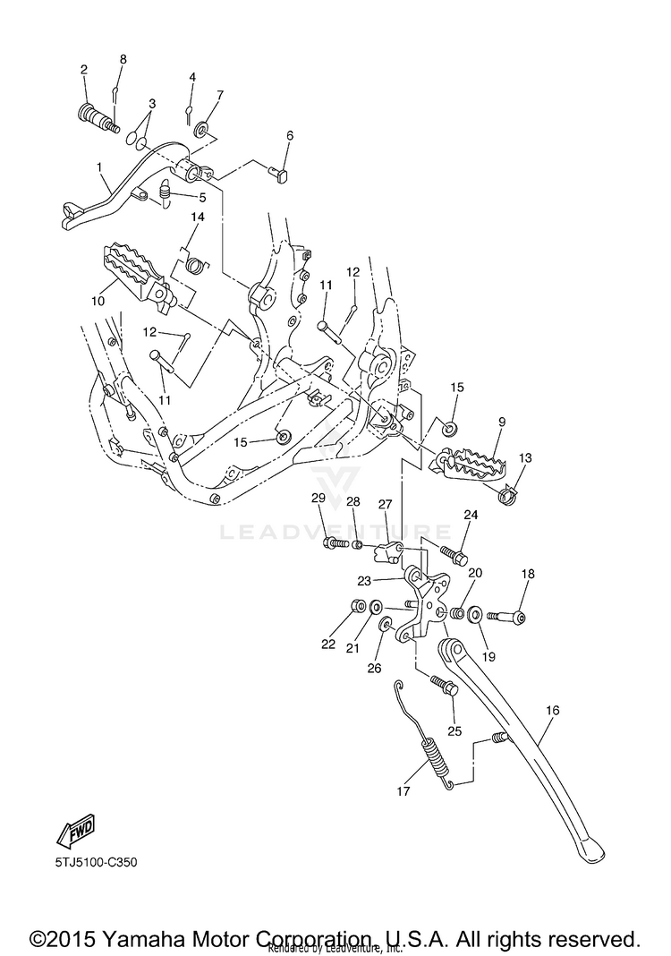 Stand Footrest Schematic