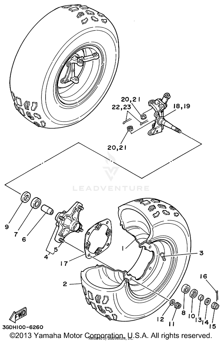 Front Wheel Schematic
