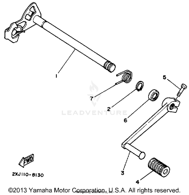 Shift Shaft Schematic