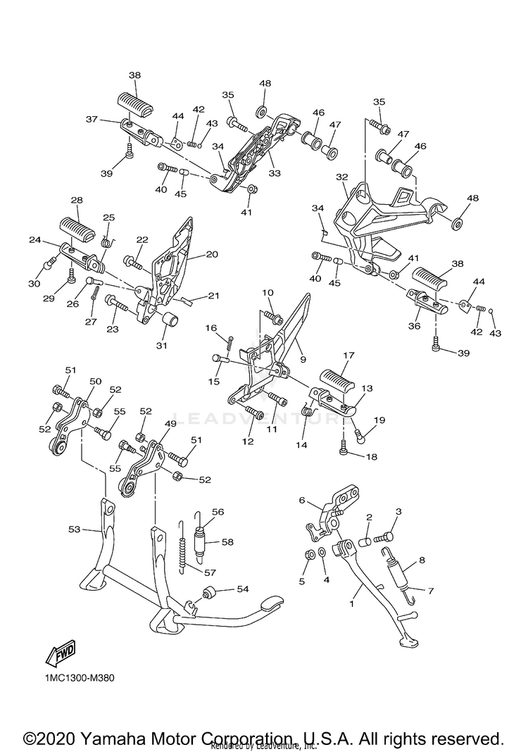 Stand Footrest Schematic